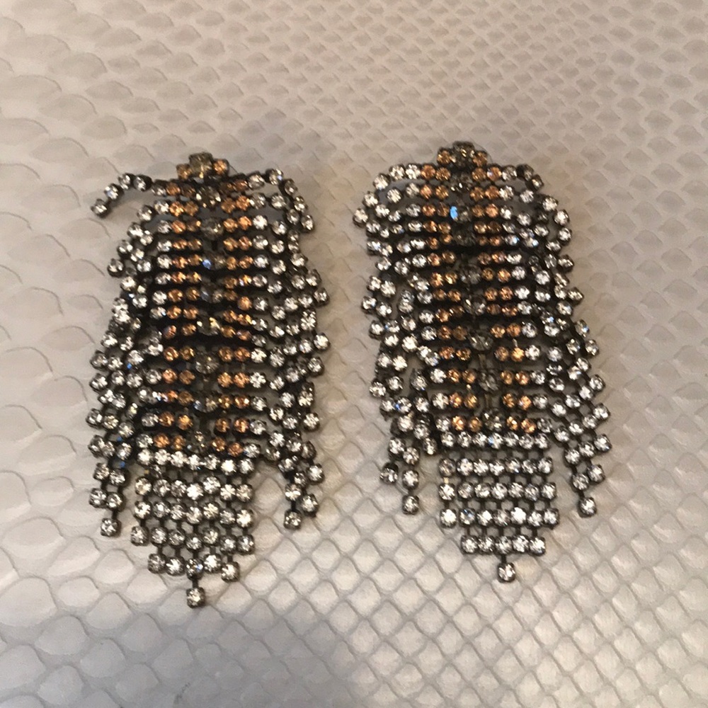 Chandelier rhinestone earrings